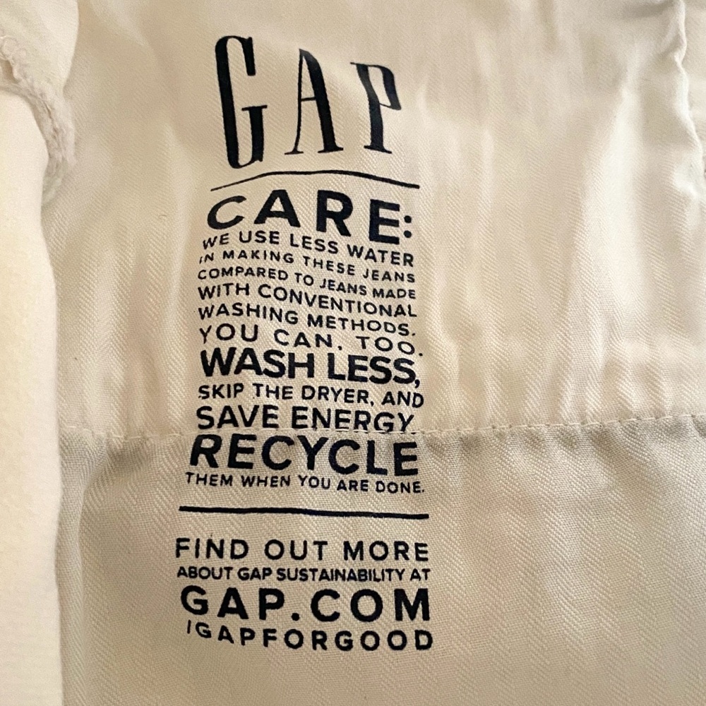 GAP Bermuda High Rise White Denim Jean Shorts 30/10r - Picture 5 of 7
